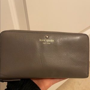 Gray Kate Spade Wallet
